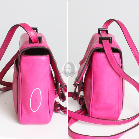 Reed Krakoff Crossbody Bag Standard Mini Pink Leather with Adjustable Strap - Picture 6 of 10